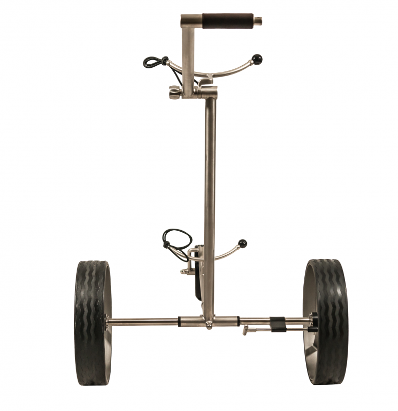 Fasan matt®, 3 Rad Golftrolley klappbar und zerlegbar, High-End Edelstahl Golf Push Trolley!